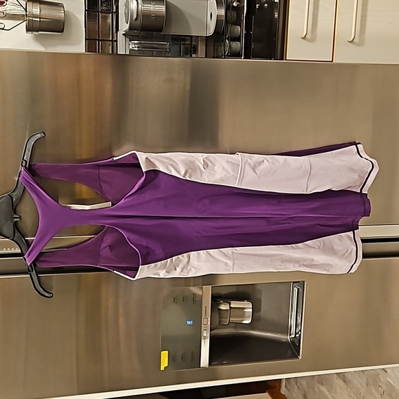 SWEATY BETTY Power Workout Colorblock Performance Dress ~ Deep Purple Large NWT - Picture 11 of 16